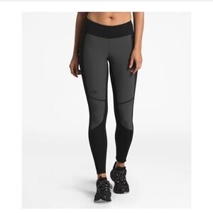 North Face Hybrid Hiker Tights in Graphite Gray and Black